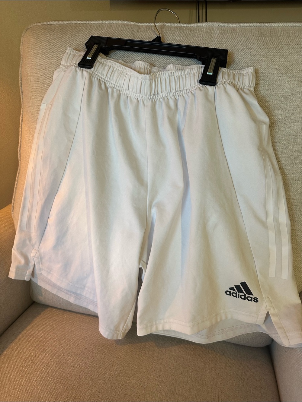 adidas Men’s White Athletic Training Shorts